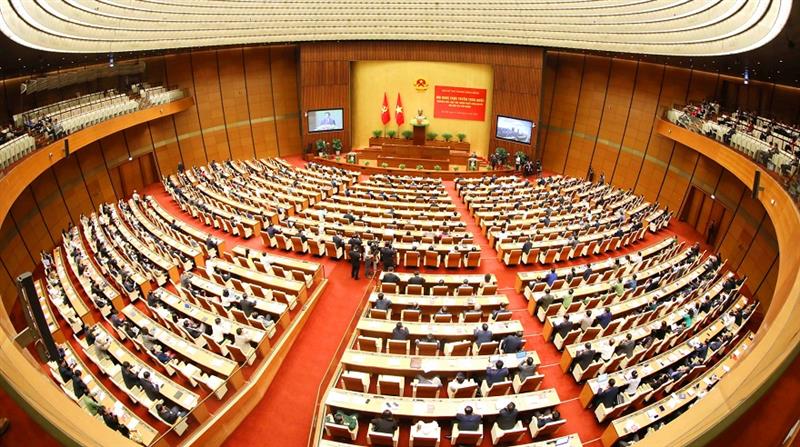 Hội nghị trực tuyến toàn quốc nghiên cứu, học tập, quán triệt, tuyên truyền Nghị quyết Đại hội lần thứ XIII của Đảng. (Ảnh minh họa: TTXVN)