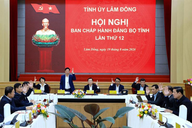 Ban Chấp hành Đảng bộ tỉnh Lâm Đồng lần thứ 12 biểu quyết thông qua chủ trương đầu tư dự án Nhà ở xã hội tại xã Đức Trọng chiều 19/8