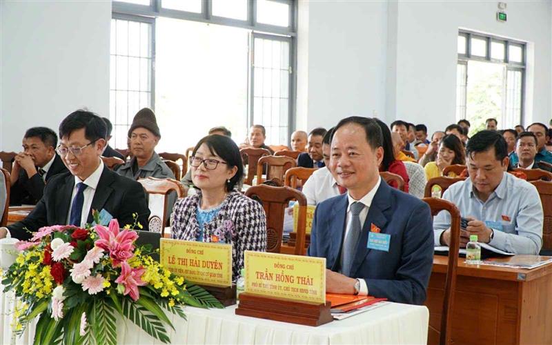Đồng chí Trần Hồng Thái, Phó Bí thư Tỉnh ủy, Chủ tịch HĐND tỉnh, tham dự Đại hội