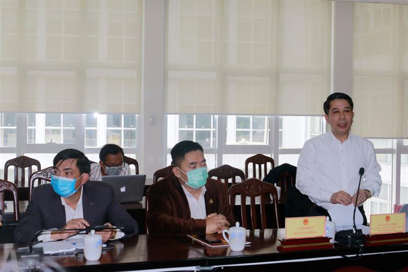 Ông Ngô Văn Ninh - Người phát ngôn của UBND tỉnh thông tin về tình hình kinh tế - xã hội, quốc phòng, an ninh Quý I/2022 và nhiệm vụ, giải pháp Quý II/2022