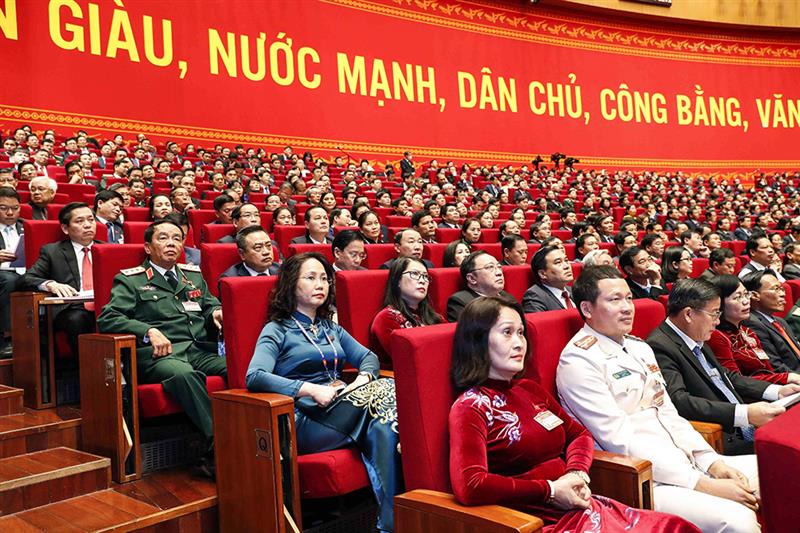 Ảnh minh họa. Trong ảnh: Các đại biểu dự Đại hội lần thứ XIII của Đảng (nguồn: TTXVN)