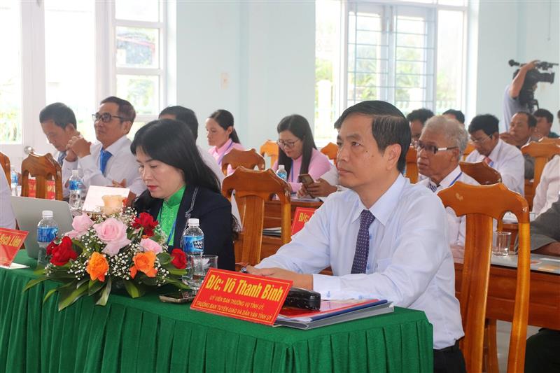 Đồng chí Võ Thanh Bình, Ủy viên Ban Thường vụ, Trưởng Ban Tuyên giáo và Dân vận Tỉnh ủy Lâm Đồng dự và chỉ đạo Đại hội