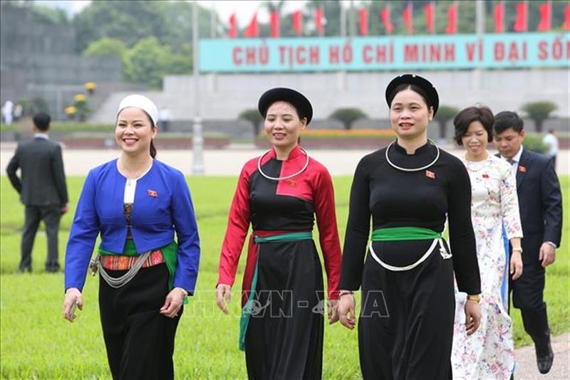 Các nữ đại biểu Quốc hội Việt Nam khóa XIV. (Ảnh minh họa: TTXVN)