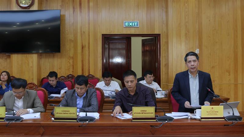 Đồng chí Ngô Văn Ninh - Người phát ngôn của UBND tỉnh thông tin tình hình kinh tế - xã hội, quốc phòng, an ninh tháng 6 và 6 tháng đầu năm 2023, nhiệm vụ, giải pháp tháng 7 năm 2023.