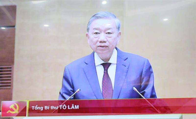 Tổng Bí thư Tô Lâm dự và chỉ đạo hội nghị