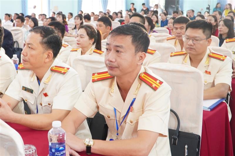 Đại biểu lực lượng Công an xã tham dự Đại hội