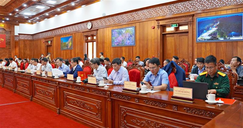 Đại diện các cơ quan báo chí tham dự buổi làm việc.