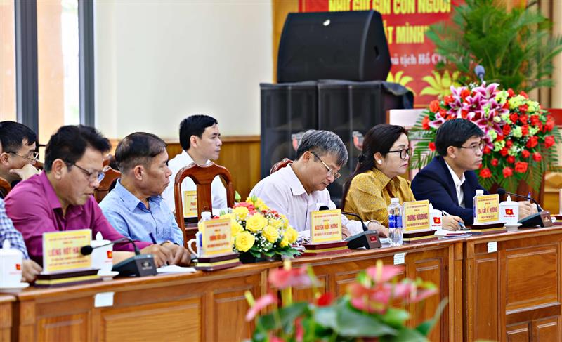 Các đại biểu tham dự buổi làm việc