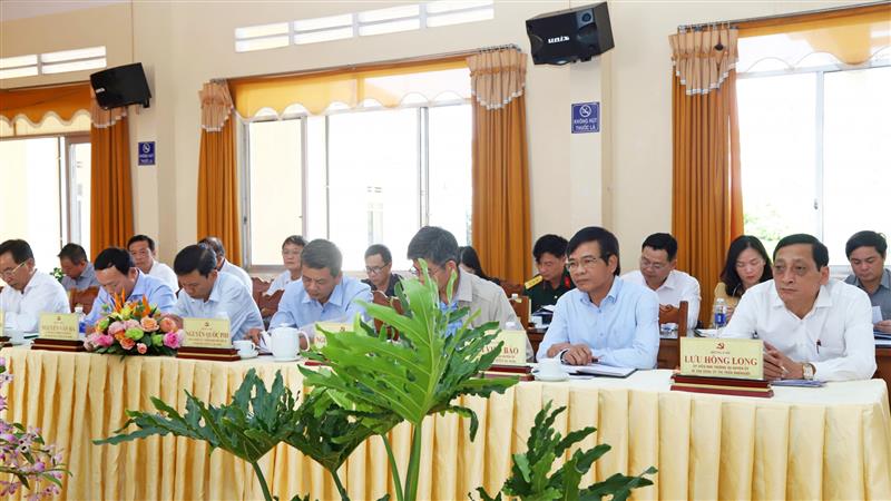 Các đại biểu tham dự buổi làm việc