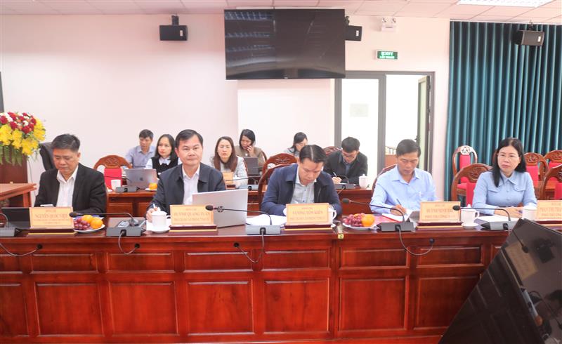 Các đại biểu tham dự buổi làm việc.