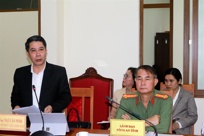 Ông Ngô Văn Ninh - Người phát ngôn của UBND tỉnh thông tin về tình hình kinh tế - xã hội, quốc phòng, an ninh tháng 4/2022 và nhiệm vụ, giải pháp tháng 5/2022