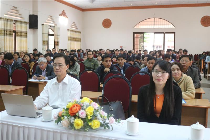 Các đại biểu dự tập huấn. Ảnh: Hoàng Khôi.