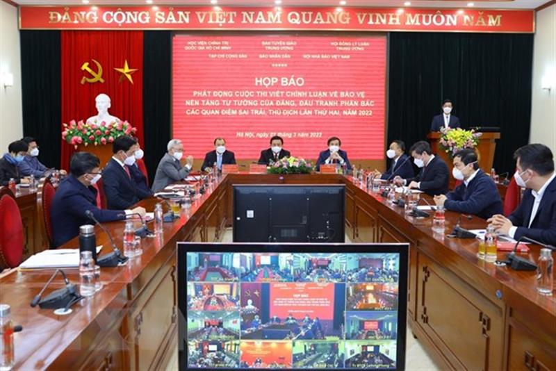 Quang cảnh buổi họp báo phát động cuộc thi. (Ảnh: TTXVN)