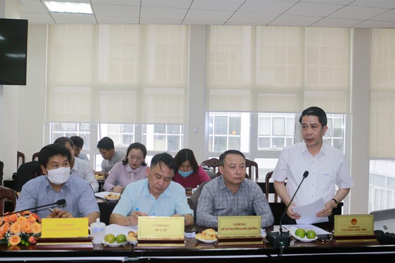 Ông Ngô Văn Ninh - Người phát ngôn của UBND tỉnh thông tin về tình hình kinh tế - xã hội, quốc phòng, an ninh tháng 5/2022 và nhiệm vụ, giải pháp tháng 6/2022