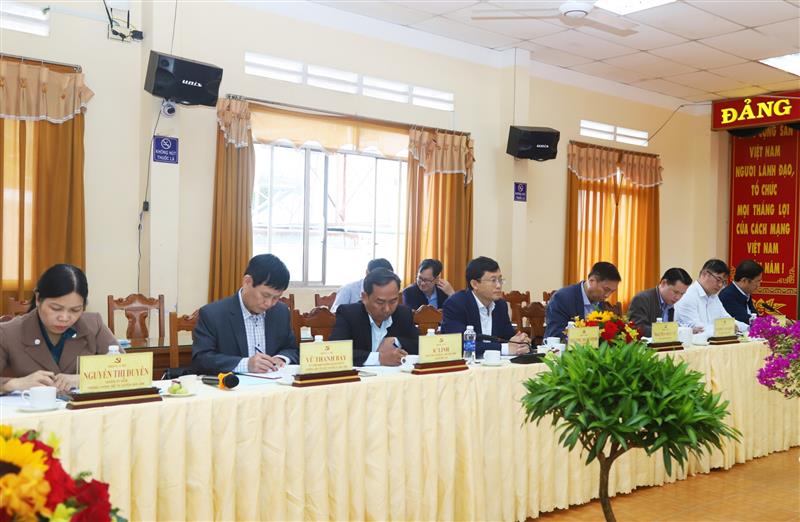 Các đại biểu dự buổi làm việc