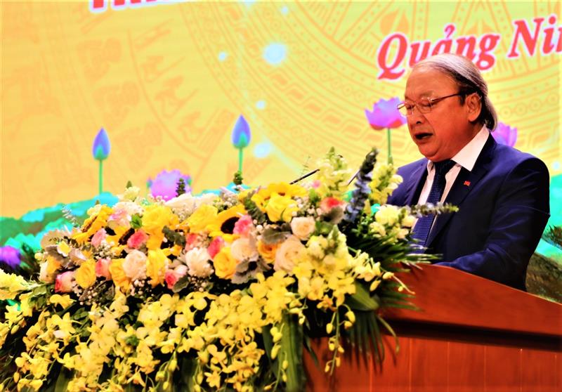 Đồng chí Võ Văn Phuông nhấn mạnh: Trong năm 2020, toàn ngành Tuyên giáo đã phát huy tinh thần trách nhiệm, chủ động, sáng tạo, linh hoạt đổi mới phương thức triển khai công tác tuyên giáo