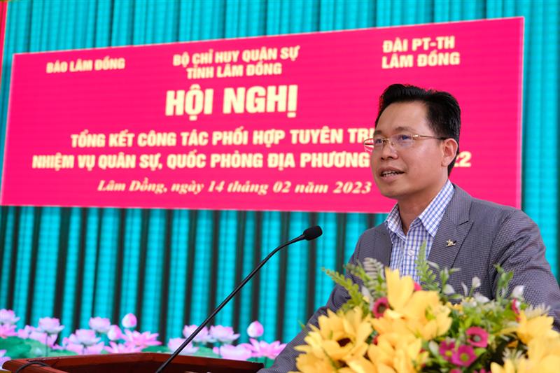  Đồng chí Trần Trung Hiếu - Phó Ban Thường trực Ban Tuyên giáo Tỉnh ủy phát biểu tại hội nghị Đồng chí Trần Trung Hiếu - Phó Ban Thường trực Ban Tuyên giáo Tỉnh ủy phát biểu tại hội nghị.