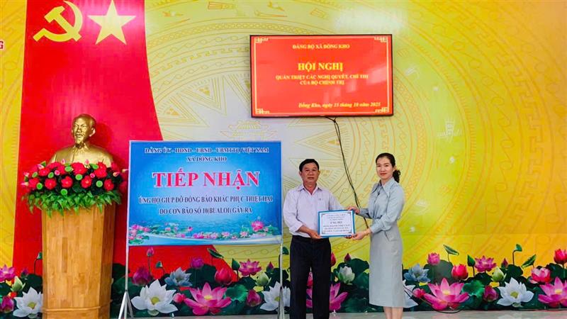 Hội nghị tổ chức phát động quyên góp ủng hộ đồng bào các địa phương bị thiệt hại nặng nề do bão lũ