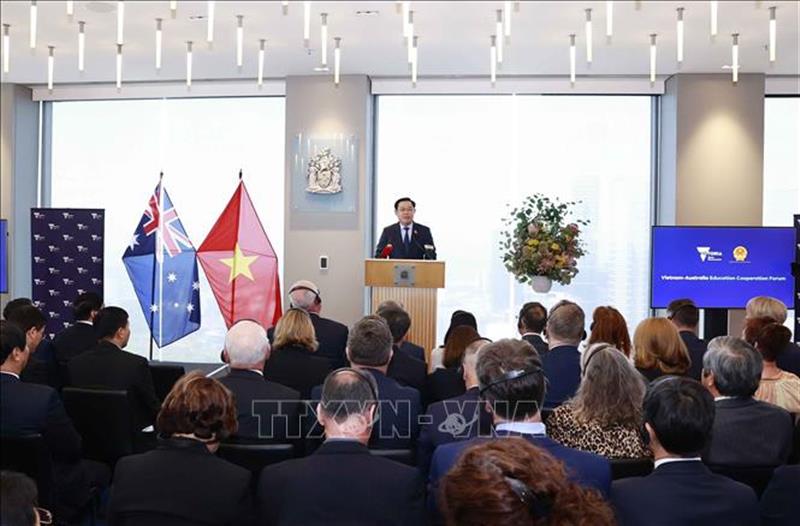 Chủ tịch Quốc hội Vương Đình Huệ dự Diễn đàn hợp tác giáo dục Việt Nam - Australia