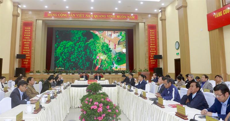 Quang cảnh hội thảo tại điểm cầu Lâm Đồng.