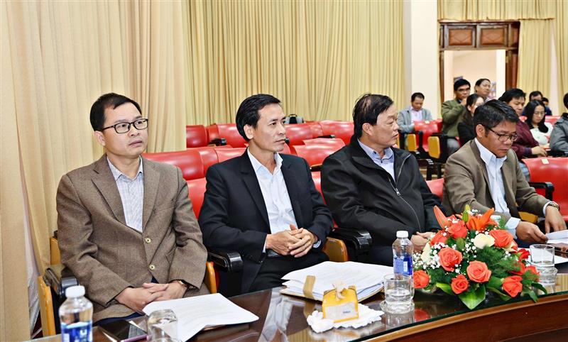 Lãnh đạo Báo và PTTH tỉnh Lâm Đồng dự buổi làm việc