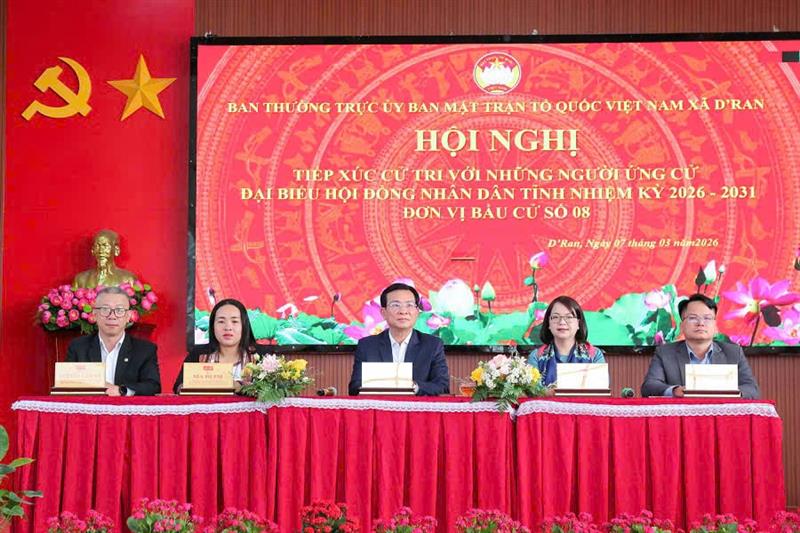 Các ứng cử viên đại biểu HĐND tỉnh Lâm Đồng, nhiệm kỳ 2026 - 2031 thuộc Đơn vị bầu cử số 8. Ảnh tư liệu