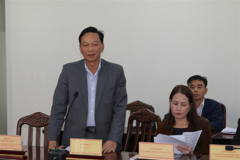 Lãnh đạo Sở Xây dựng thông tin về công tác quản lý nhà nước về lĩnh vực xây dựng trong thời gian qua.