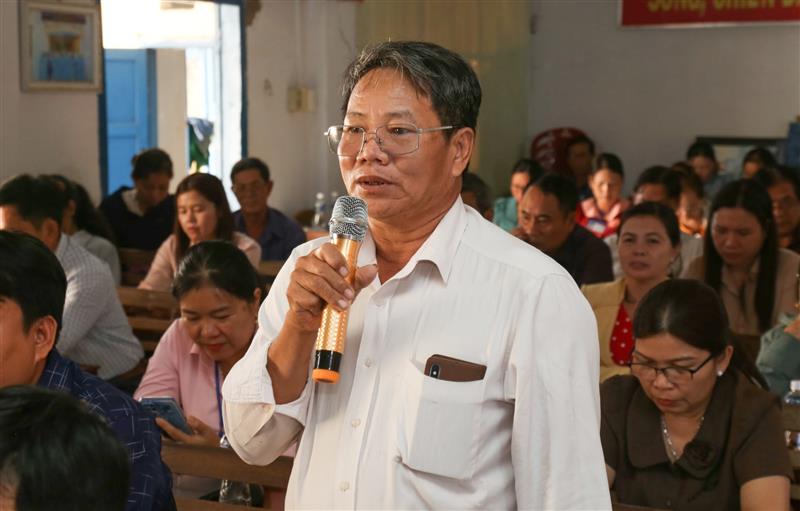 Cử tri xã Lương Sơn mong muốn các ứng cử viên sẽ có nhiều đóng góp vào sự phát triển của địa phương