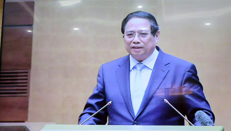 Thủ tướng Chính phủ Phạm Minh Chính đã truyền đạt chuyên đề 1 tại hội nghị