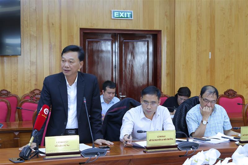 Lãnh đạo Sở Xây dựng thông tin về kế hoạch quy hoạch xây dựng, mở rộng thành phố Đà Lạt trong thời gian tới.