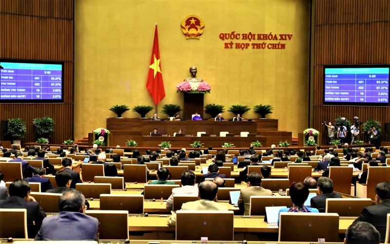 Ngày 19/6/2020, Quốc hội đã biểu quyết thông qua Luật sửa đổi, bổ sung một số điều của Luật Tổ chức Quốc hội.