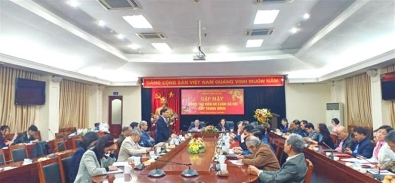 Gặp mặt cộng tác viên dư luận xã hội cấp Trung ương tháng 3/2021. (Ảnh: TT)