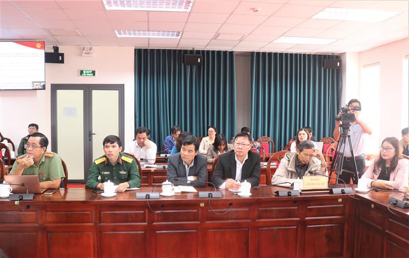 Các đại biểu tham dự Hội nghị tại điểm cầu tỉnh Lâm Đồng