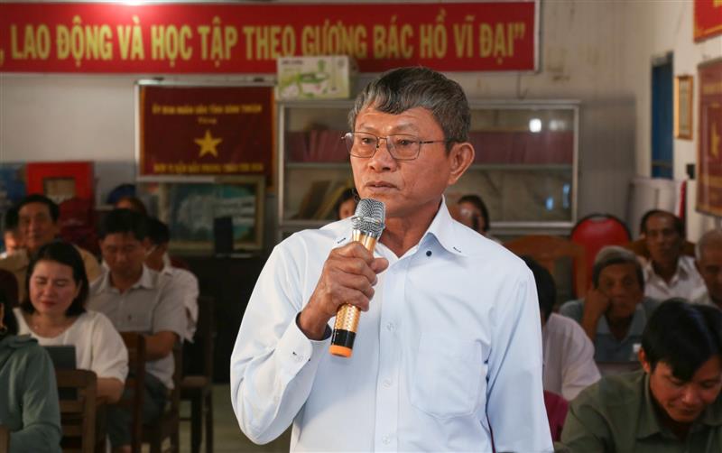 Cử tri xã Lương Sơn hi vọng các ứng cử viên sẽ phát huy tốt vai trò người đại biểu của Nhân dân