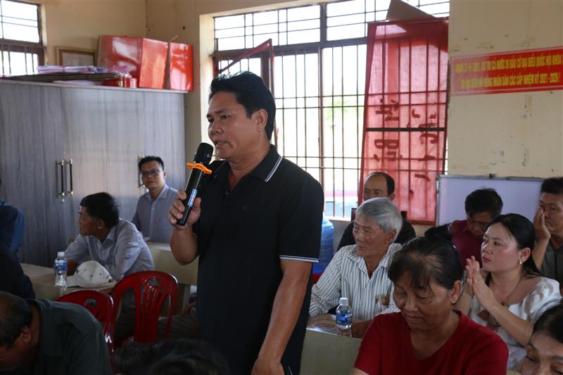 Cử tri thôn Thanh Bình và thôn Tân Hòa đề nghị đầu tư hoàn thiện hệ thống hạ tầng giao thông