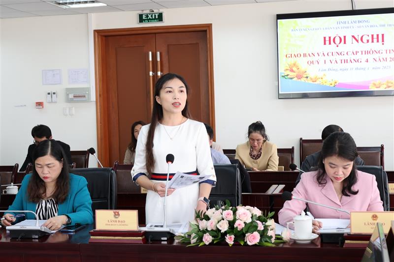 Đại diện lãnh đạo Tỉnh Đoàn Lâm Đồng thông tin về Cuộc thi Dalat Best Dance Crew 2025 – Hoa Sen Home International Cup