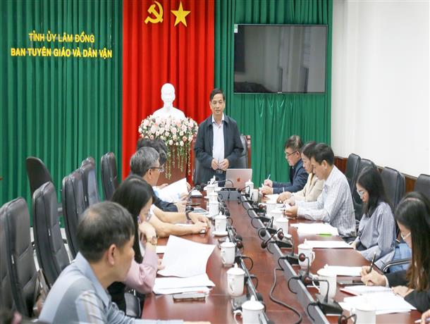 Thống nhất nội dung, phương thức tổ chức, bảo đảm chất lượng, hiệu quả Hội thi Báo cáo viên, Tuyên truyền viên giỏi cấp tỉnh năm 2026