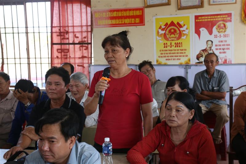 Cử tri mong muốn các ứng cử viên phát huy vai trò người đại biểu của Nhân dân, kịp thời phản ánh, giải quyết các vấn đề bức xúc của người dân