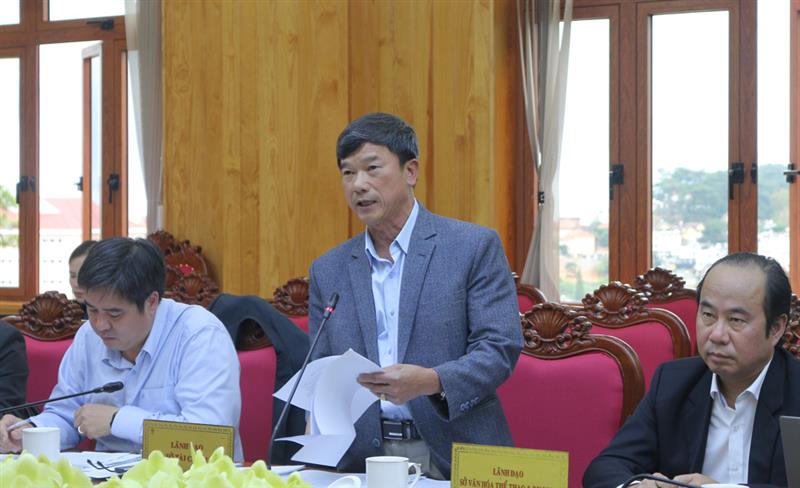 Đại diện lãnh đạo Sở Tài chính thông tin về việc rà soát sử dụng nhà, đất cho thuê của Công ty CP Địa ốc Đà Lạt