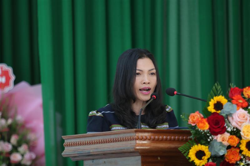 Đại diện tổ dân phố tiêu biểu tham luận tại Ngày hội.