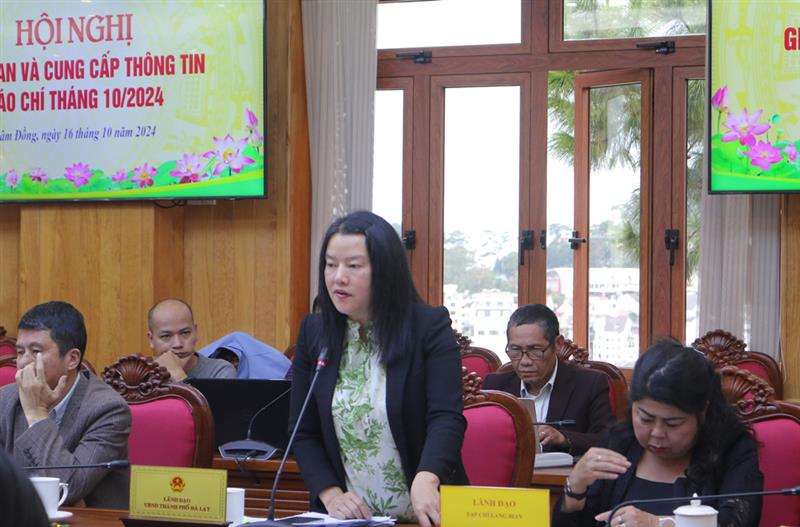 Đại diện lãnh đạo UBND TP Đà Lạt thông tin về việc quản lý các biệt thự Công ty CP Địa ốc Đà Lạt thuê vi phạm trật tự xây dựng