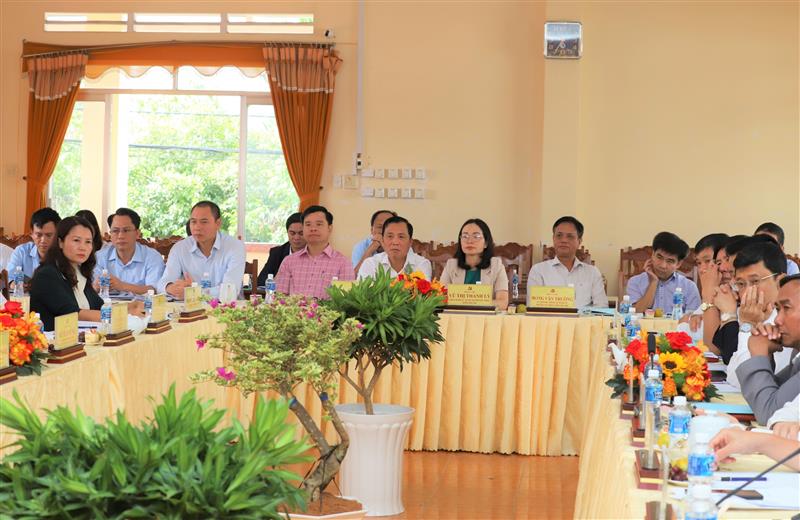 Các đại biểu dự buổi làm việc