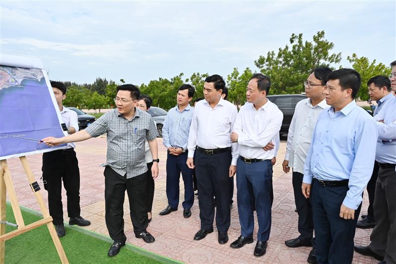 Lãnh đạo sở, ngành tỉnh Lâm Đồng báo cáo về Dự án Khu đô thị Thương mại, dịch vụ mới Hàm Tiến - Mũi Né