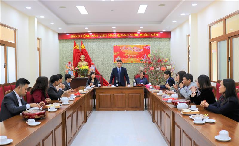 Đ/c Bùi Thắng, Ủy viên Ban Thường vụ, Trưởng Ban Tuyên giáo Tỉnh ủy phát biểu