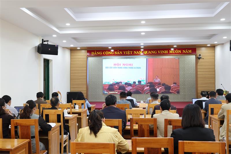 Quang cảnh Hội nghị tại điểm cầu Lâm Đồng