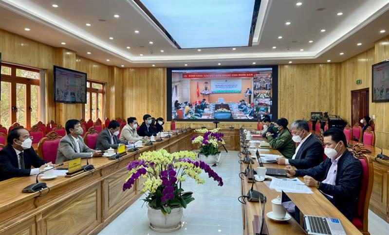 Các đại biểu tham dự tại điểm cầu Lâm Đồng