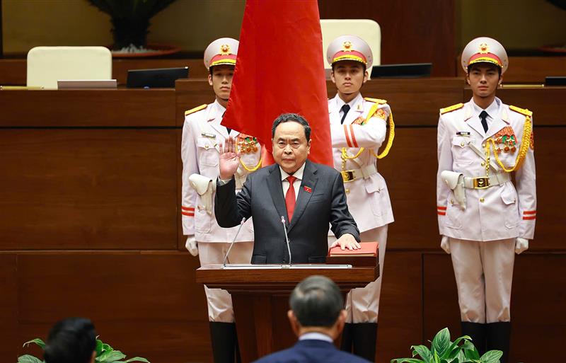Chủ tịch Quốc hội Trần Thanh Mẫn tuyên thệ nhậm chức