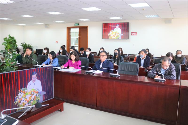 Đại biểu tại điểm cầu tỉnh Lâm Đồng