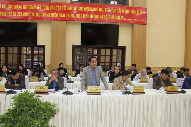 Đại biểu phát biểu ý kiến tại Hội nghị.