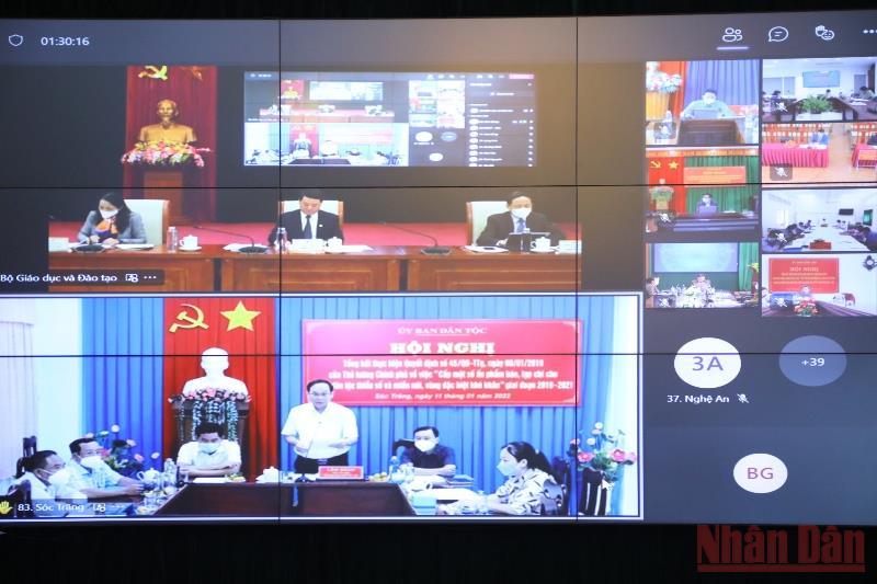 Đại diện 49 tỉnh, thành phố tham gia dự Hội nghị trực tuyến.